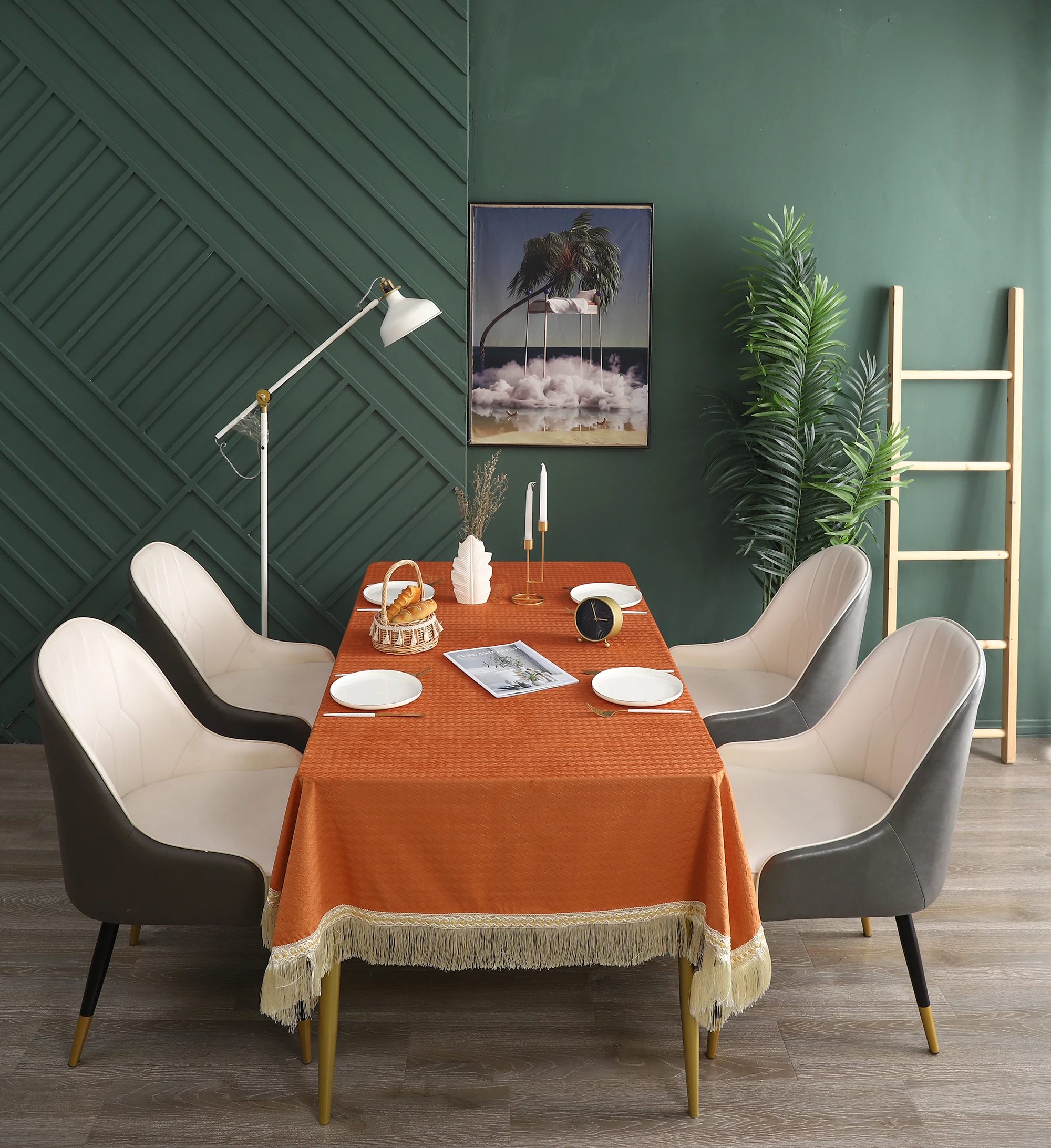 

Rectangular Tablecloth Washable Table Cloth Wrinkle Free Anti-Fading Table Cover Home Decorative for Kitchen Living Room Mesa