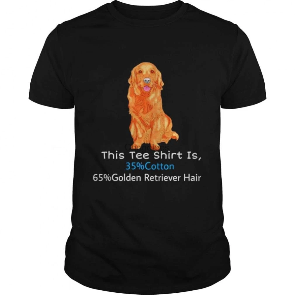 This tee Shirt is 35% Cotton 65% Golden Retriever Hair | Мужская одежда
