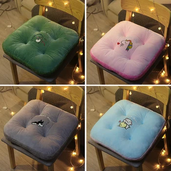 

Thick High Quality new Large Cushions Office Seating Pad Pillow Garden Velvet Cushion Round kit almofada Home decor EE60ZD