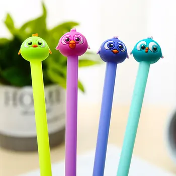 

1Pc Cute Gel Pen Creative Cartoon Kawaii Angry Bird Signature Ink Pens for School Supply Gift Candy Color Office Stationery