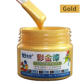 

Gold Paint Wood Varnish Acrylic Paint Water-based Paint in Art Craft Wall Wooden&Iron Door Paint for Wood 100ml Furniture Paint