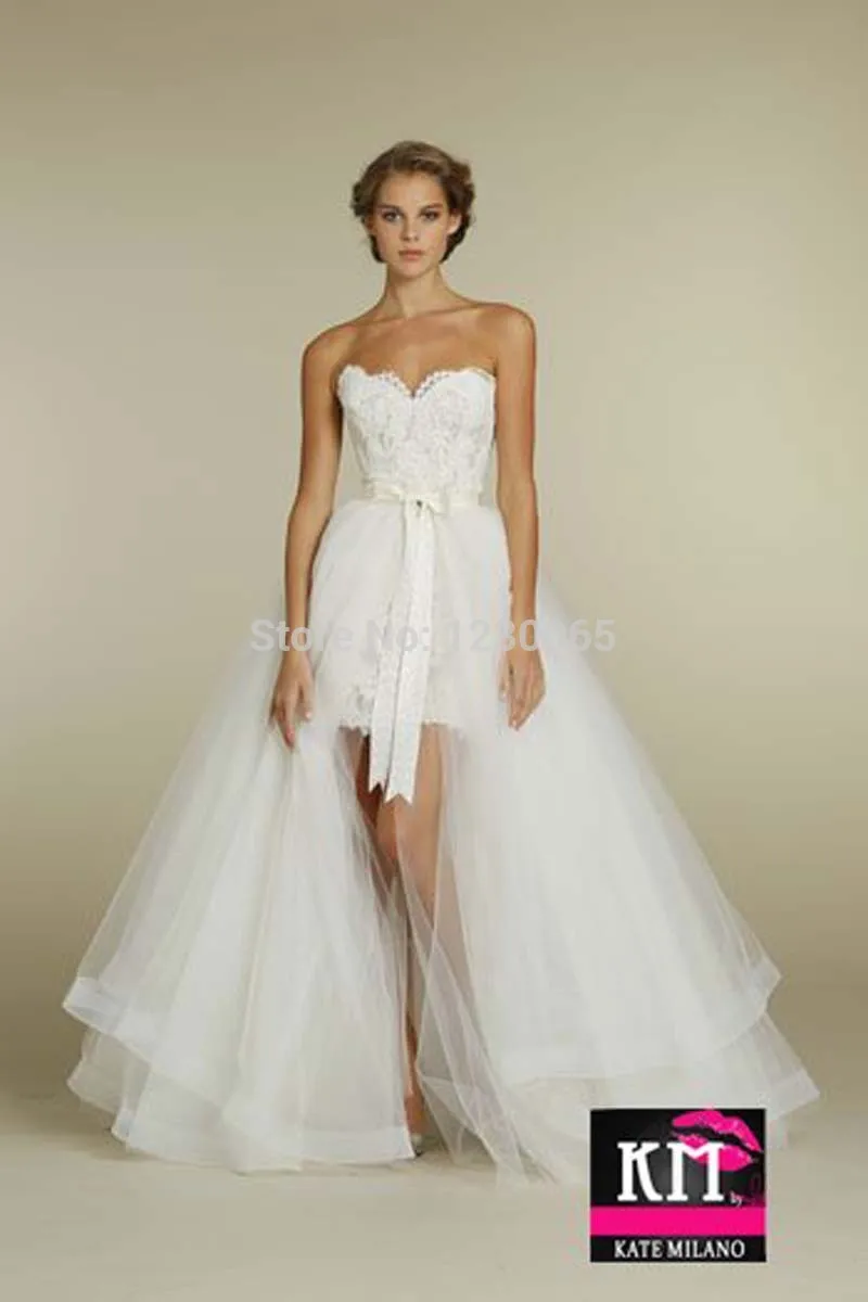Романтическое милое платье, съемная юбка, casamento vestido de noiva, сексуальное кружевное свадебное платье для невесты, платья для подружек невесты