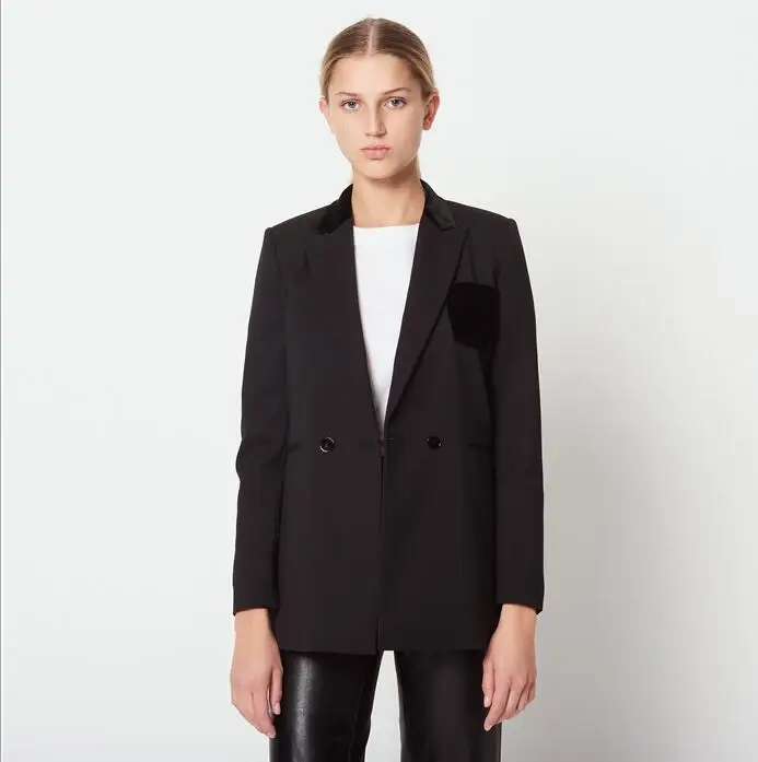 

Women Coat Autumn New Wool Blend Commuter Blazer