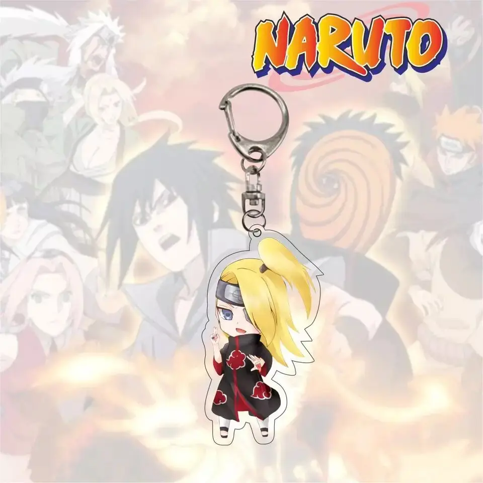 New Arrival Hot Classic Anime Collection Key Chain Ring Cartoon Q Version Characters Acrylic Pendant Keychain Ornaments Chaveiro