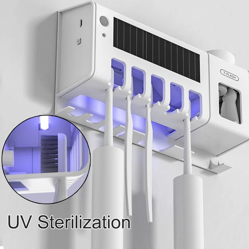 

Xiaomi T-FLASH Smart UVC Sterilization Disinfect Solar Light Automatic Rechargeable Toothbrush Holder UV Human Induction Sensor