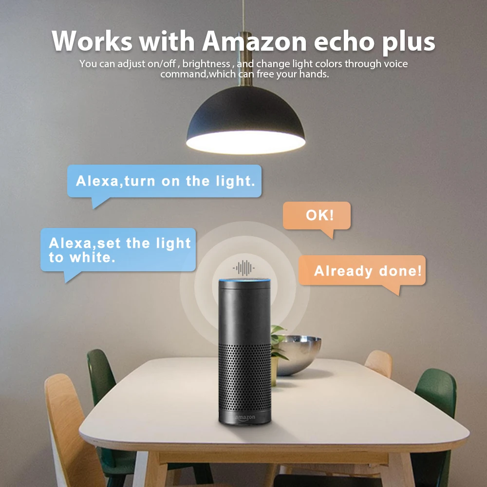 Умная Светодиодная лампа zigbee color led 12 Вт RGB и CCT(2700 6500k) работает с gateways 6 зонным