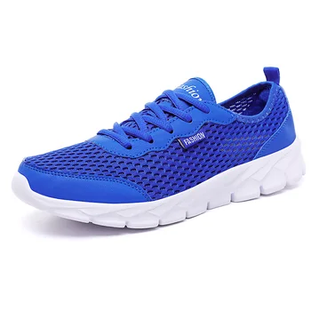 

New Summer Shoes Men Casual Breathable Mesh Mens Comfortable Lightweight Shoes Fashion Soft Male Footwear Large Size 35-48