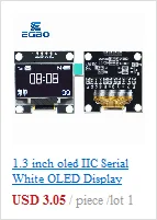 EGBO 1,54 Zoll 7PIN Weiß Blau OLED Bildschirm Modul SSD1309/CH1116G Laufwerk IC SPI Schnittstelle 128*64 – Detail 5