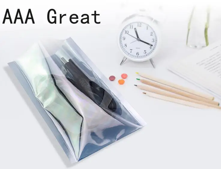 100 шт. Антистатический мешок прозрачный экран анти-статический мешок с открытым верхом поли Пластик упаковочная сумка для хранения электронных аксессуаров сумки