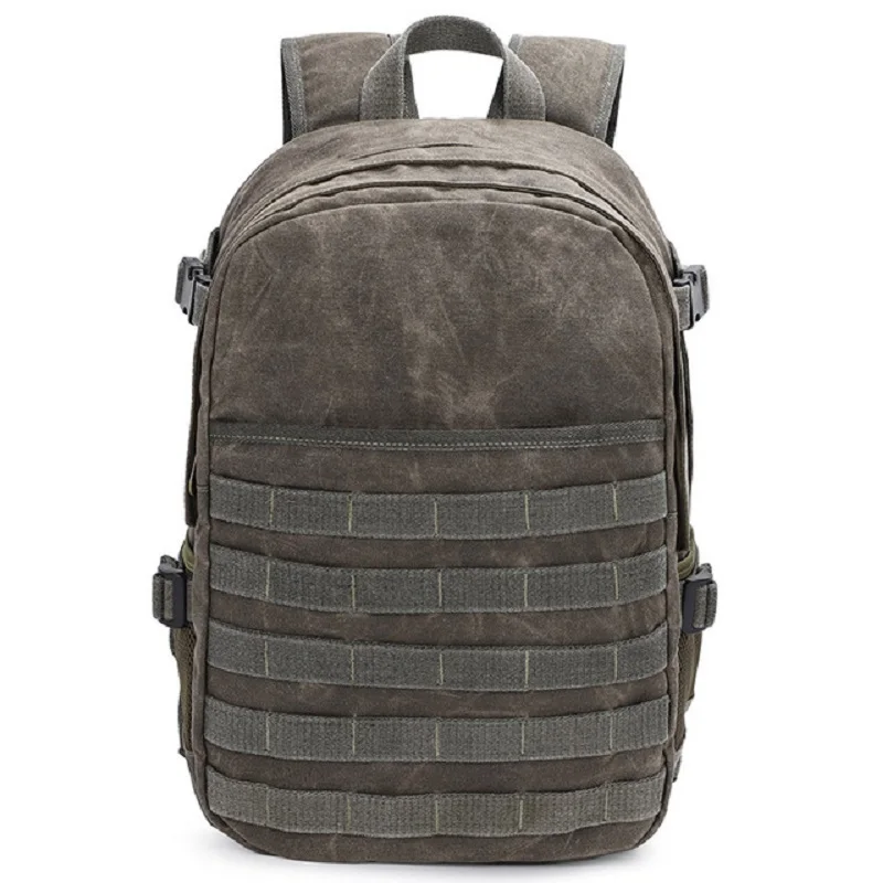 M319 New Arrival Batik Canvas Waterproof Mirrorless Camera Backpack Padded Photography DSLR Digital Shoulder Bag for Canon/Nikon - Цвет: Армейский зеленый