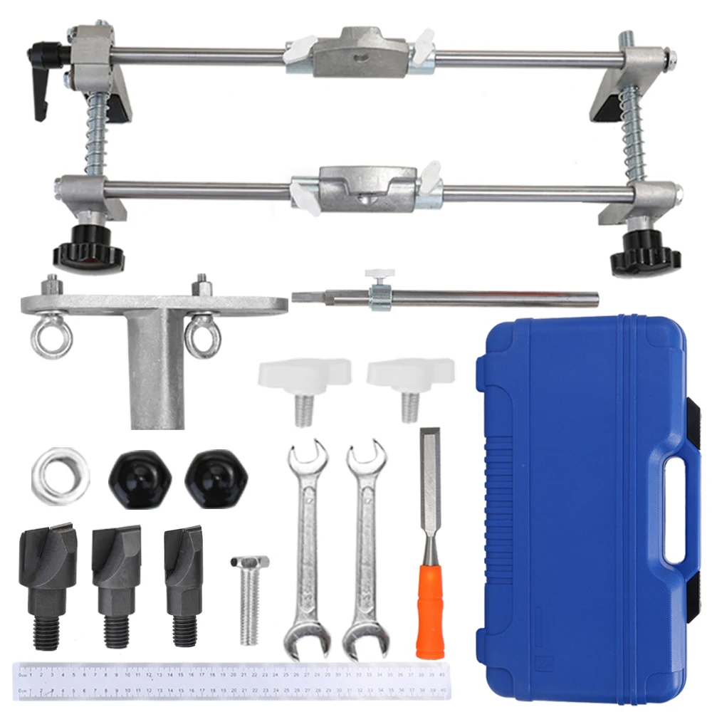 

For Door Tool Multifunctional Professional Locksmith Woodworking Door Lock Mortiser Kit Hole Saw Opener Jig Tool Maintenance Set