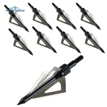 

6PCS Hunting Triple Blade Crossbow Arrowhead 3 Blade Mechanic Hunting Broadheads for Archery Arrows & Crossbow Bolts