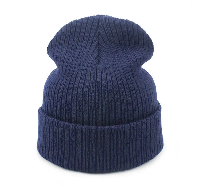 Горячий стиль капот двойная полосатая шапочка пуловер и шапка теплая шерсть Gorro открытый вязаные шапки осень/зима взрослые мужчины и женщины шляпа
