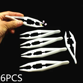 

6pcs Tweezers For 5mm 2.6mm Hama fuse Beads Tool Plastic Clips Kids Children Fuse Bead DIY Tool