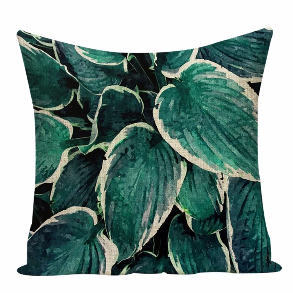 Plant Leaf Cushion Cover