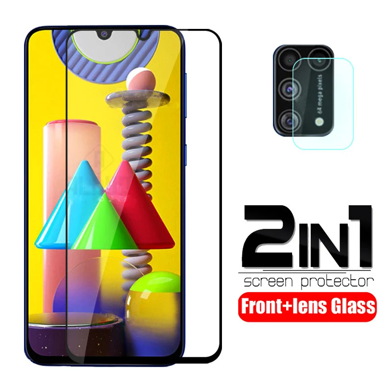 2 в 1 протектор камеры для samsung m31 Защитное стекло galaxy m30s m30 s m 30 sm m307f/ds 6 4 ''пленка
