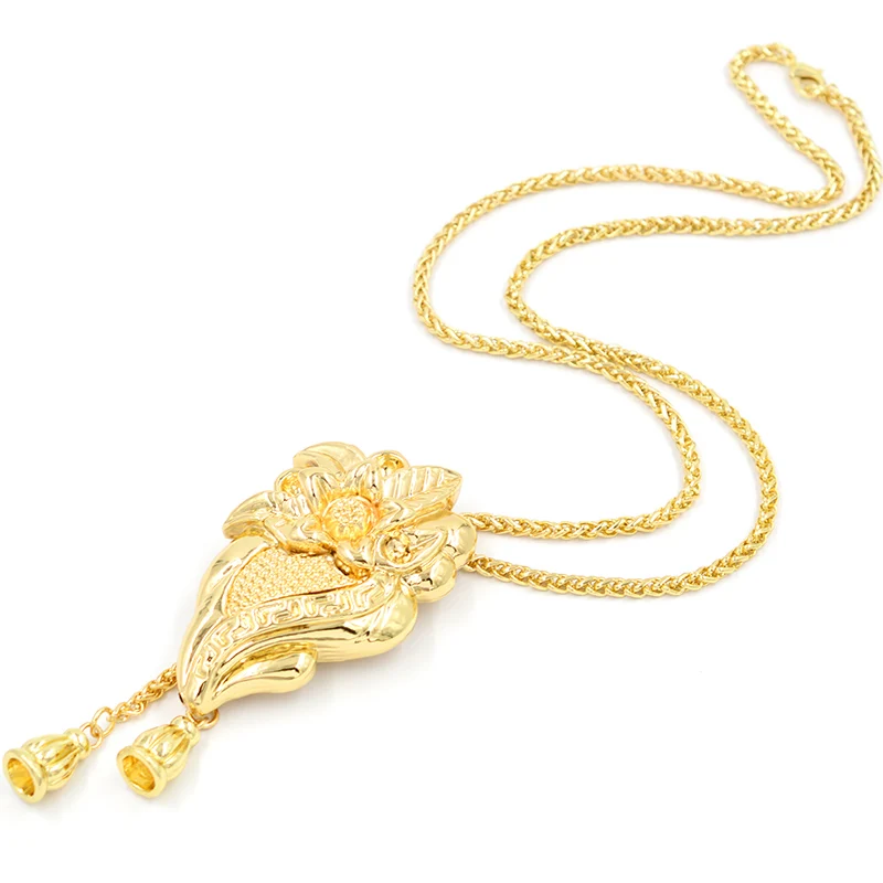 ZEA Dear Jewelry длинное ожерелье с цепочкой большая Подвеска для женщин медная
