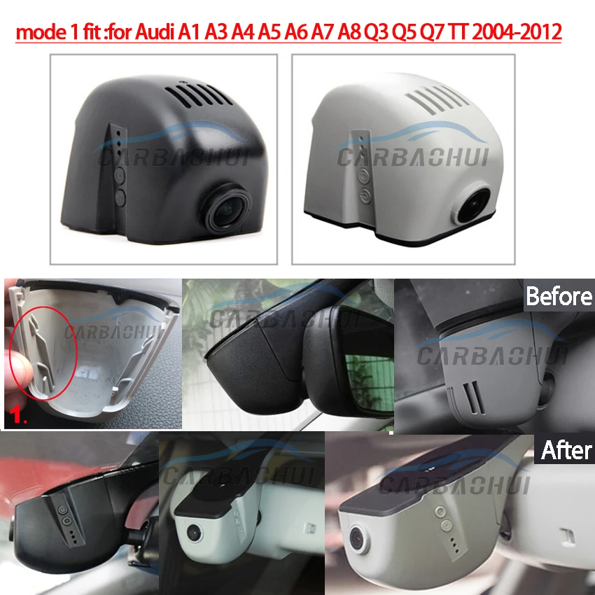Для Audi A1 A3 A4 A5 A6 A7 Q3 Q5 Q7 2004 2020 автомобильный мини Wifi камера Full HD 1080P Автомобильный