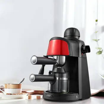 

2020 New Household Small Semi-automatic Steam Coffee Maker Machine Espresso Coffee Grinder Froth Coffee Pot Kitchen Appliances