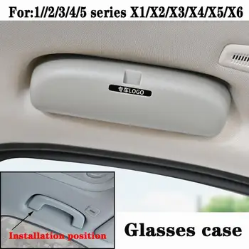 

Case Sunglass Sunglasses Holder Case Box for BMW X5 F15 G05 X3 F25 G01 3/5 Series F30 F34 G20 F10 G30 Glasses case Storage box