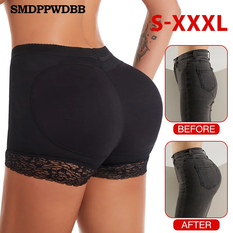 

Women Shapers Padded Butt Lifter Panty Butt Hip Enhancer Fake Hip Shapewear Underwear Briefs Push Up Panties Black Beige