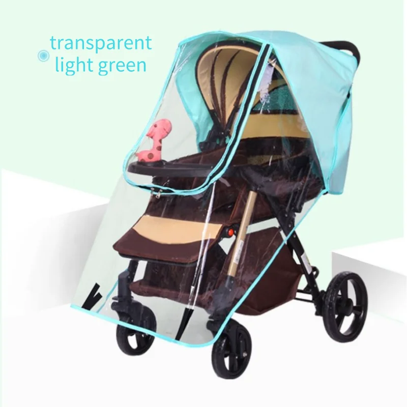 Baby Stroller Rain Cover Waterproof Portable Stroller Universal Transparent Raincoat For Pushchairs Warm Stroller Accessories baby stroller accessories bag