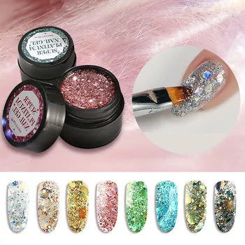 

Glitter diamond nail glue sequin nail polish nail glue UV glue
