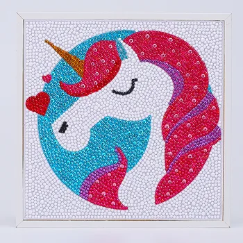 

Diamond Painting Cartoon Unicorn Princess Pony pig Mosaic Cross Stitch Rhinestone Embroidery Home kids Bedroom Decor