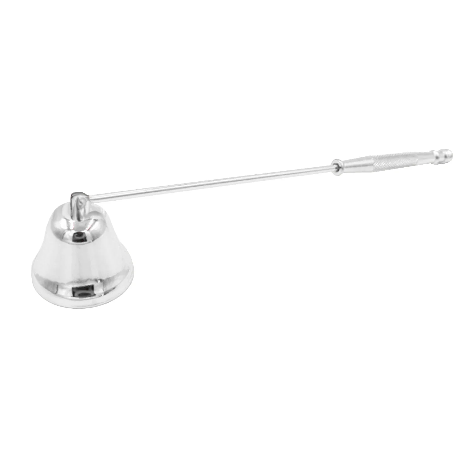 Silver Behogar свеча Snuffer винтажная форма колокольчика безопасная длинная ручка гасите потушить огонь крышка инструмент украшения дома - Цвет: Silver