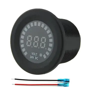 

1pc 24V Mini Digital Voltmeter LED For Car Motorcycle Vehicle Auto Voltmeter Portable 24V Voltmeter Waterproof Voltmeter Meter