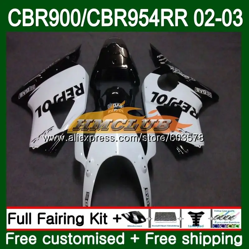 Средства ухода за кожей для HONDA CBR 954 RR CBR900 RR CBR954 RR 2002 2003 76CL. 7 CBR 900RR CBR954RR CBR900RR CBR 954RR 02 03 обтекателя Repsol белый