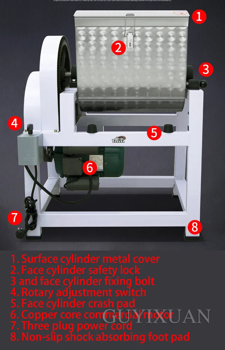 50 кг, 25кг промышленная полностью автоматический смеситель миксер для теста начинкой машина клецки кожи хлеба для приготовления лапши