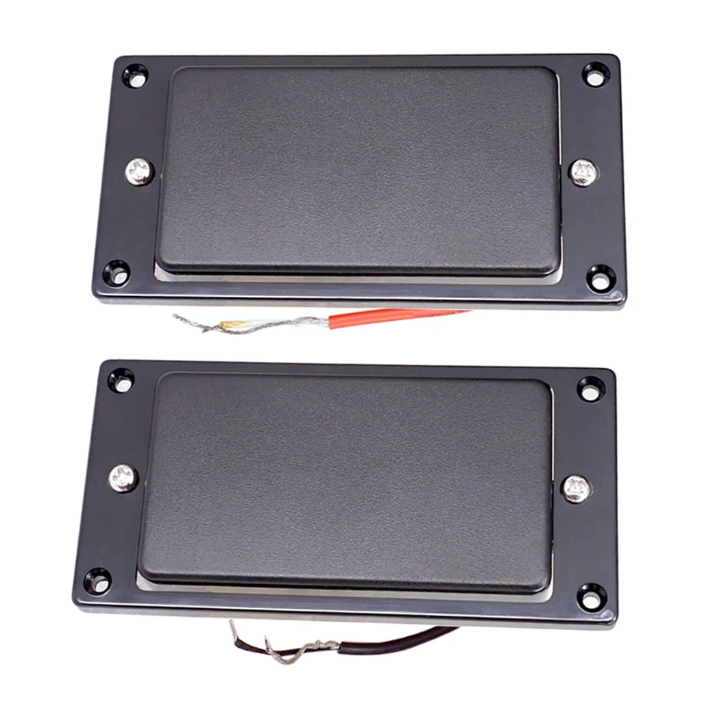 Black Double Coils Humbucker Pickup Sealed Mounting Ring for 6-String Guitar Parts