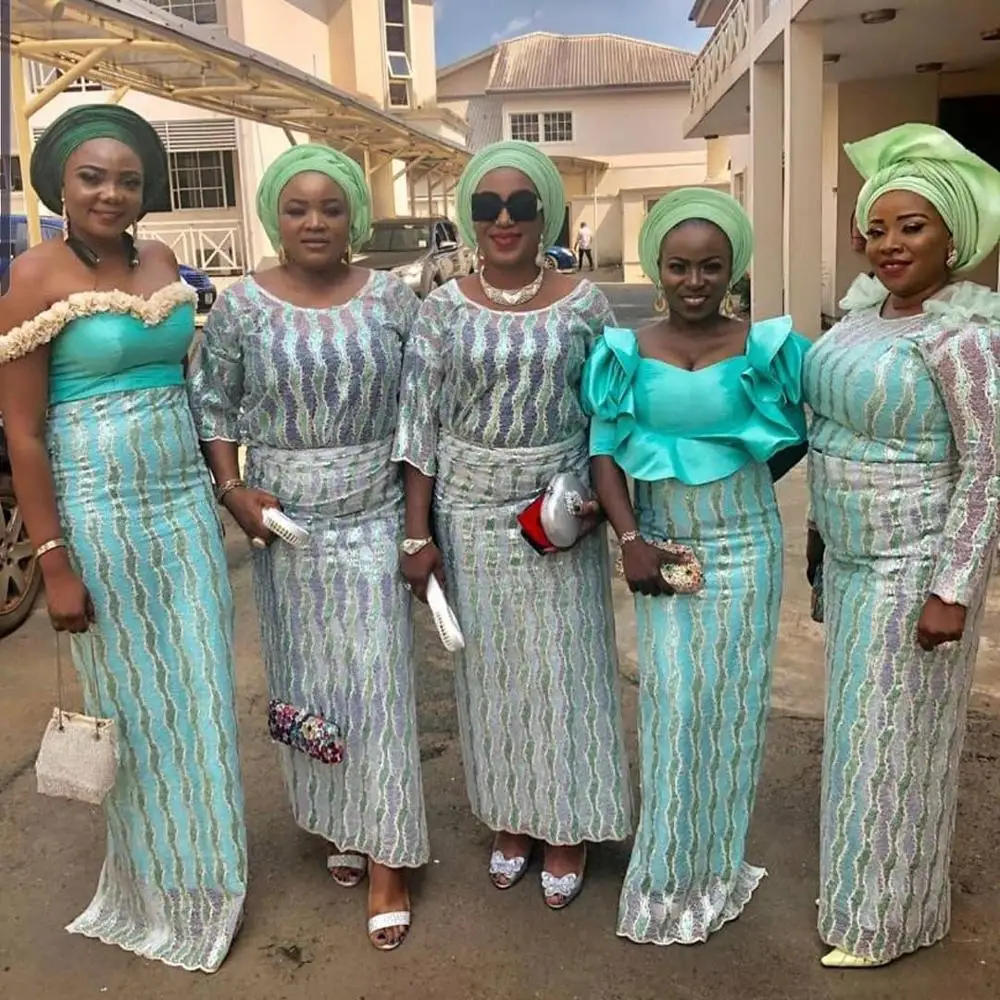 

Top Sale High Quality Nigerian French Mesh Lace African Lace Fabric For Party Dress Sequin 5 Yards African Lace Fabric GD2635B-2