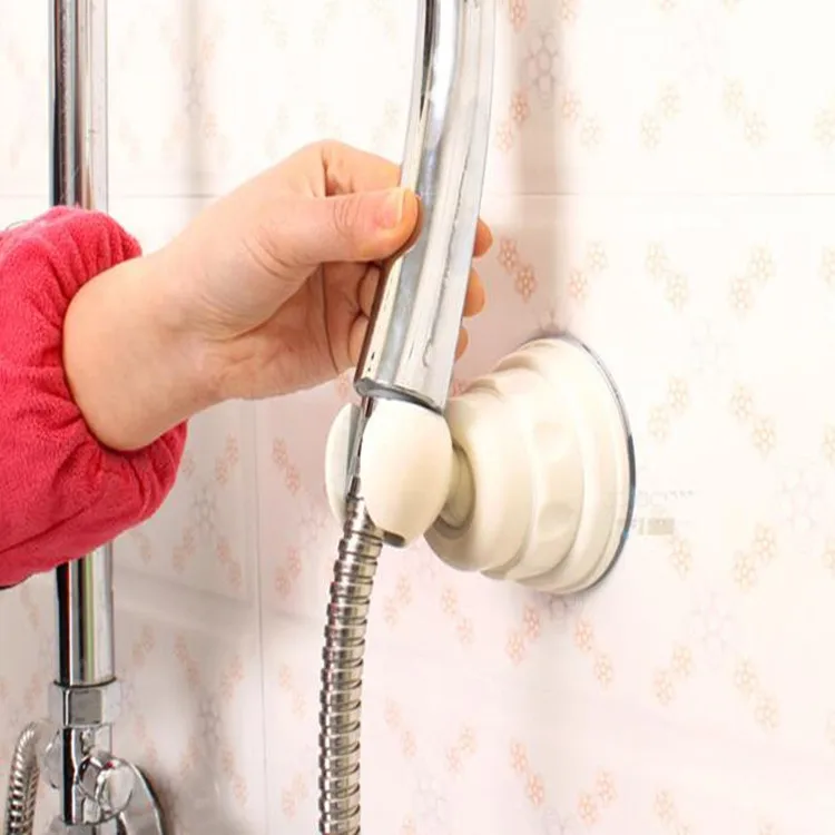 

1222-Free Rotating Strong Sucker Bathroom Sprinkler Frame Shower Pedestal with Auxiliary Sticker