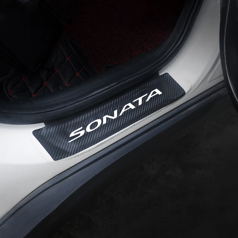4 шт. Автомобильная Защитная Наклейка на порог s для Hyundai Sonata 8 YF LF 2011 2019 Накладка