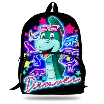 

Denver The Last Dinosaur Print Kids Backpack School Bag For Teenage Boys/Girls Shoulder Bags Children Casual Style Backpack