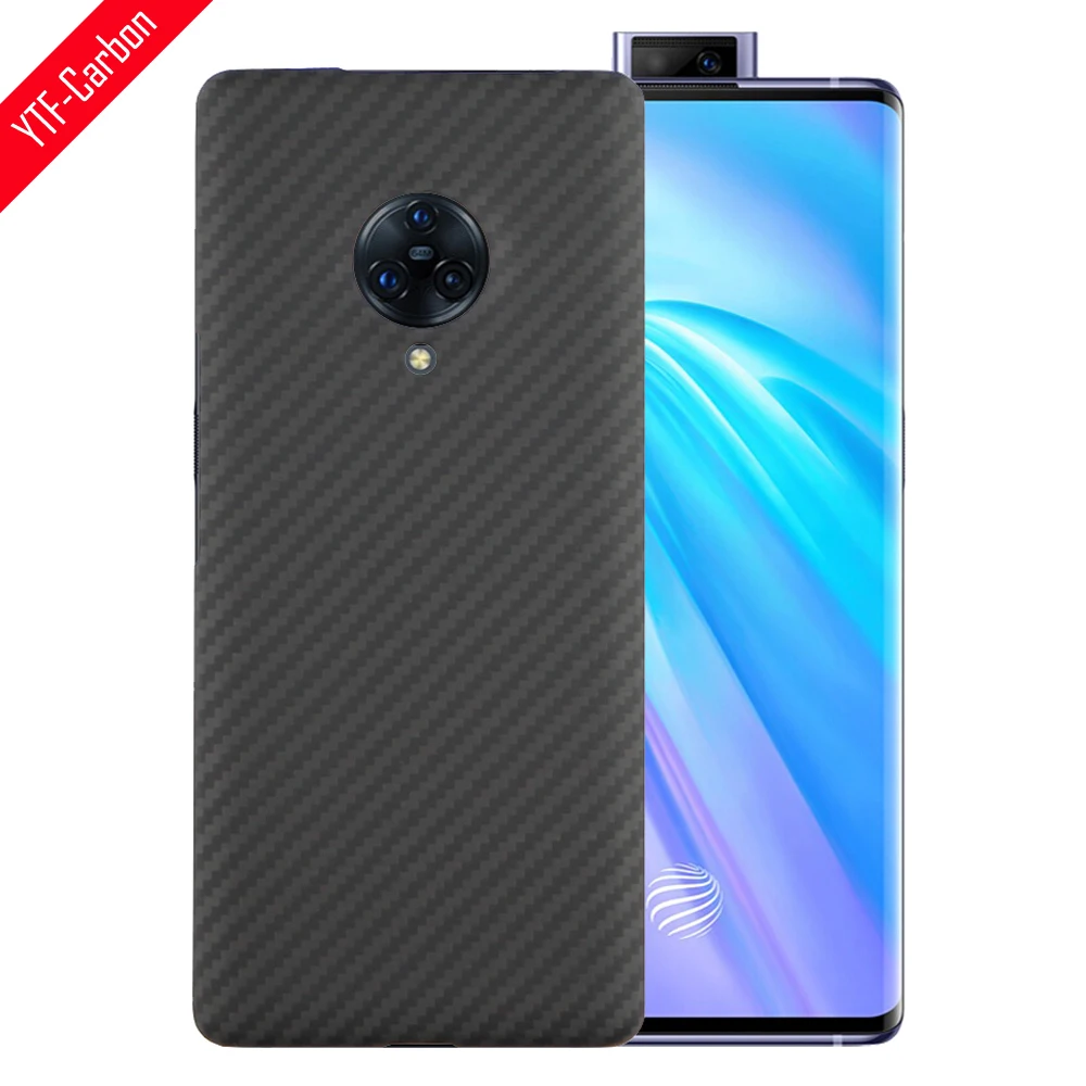 YTF-углеродное реальное углеродное волокно чехол для телефона vivo NEX 3 защитный из