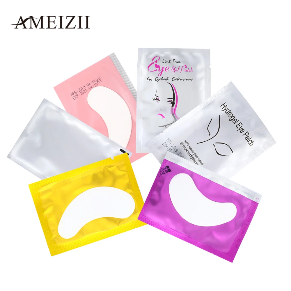 

AMEIZII Eye Patches for Eyelash Extension Lint Free Under Eye Pads Paper Grafted False Eyelashes Extension Professionals Tools