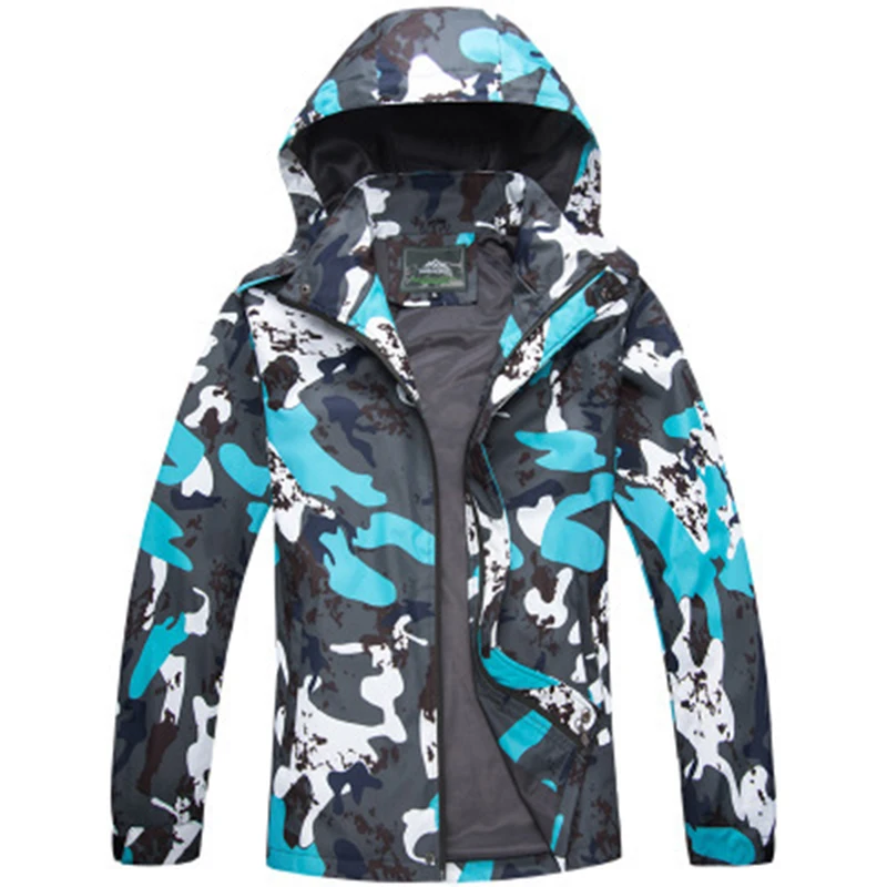 FAVSPORTS, Мужская ветровка, ветрозащитная, на молнии, мужские куртки, Осень-зима, повседневные флисовые пальто, модная мужская верхняя одежда с капюшоном - Цвет: Синий