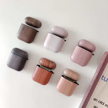 

Luxury Wood grain Patterned Headphones Case Box for Apple Airpods I II III Pro Case,Bluetooth Headset Case with IMD Material