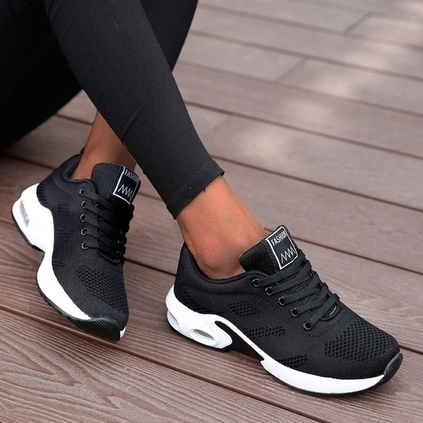 Calor Treinta Ananiver Zapatillas Negras para Correr, Calzado Femenino Deportivo, Ligeras,  Transpirables, Estilo Casual, para Exteriores, para Caminar, con Plataforma  para Mujer|Zapatos vulcanizados de mujer| - AliExpress