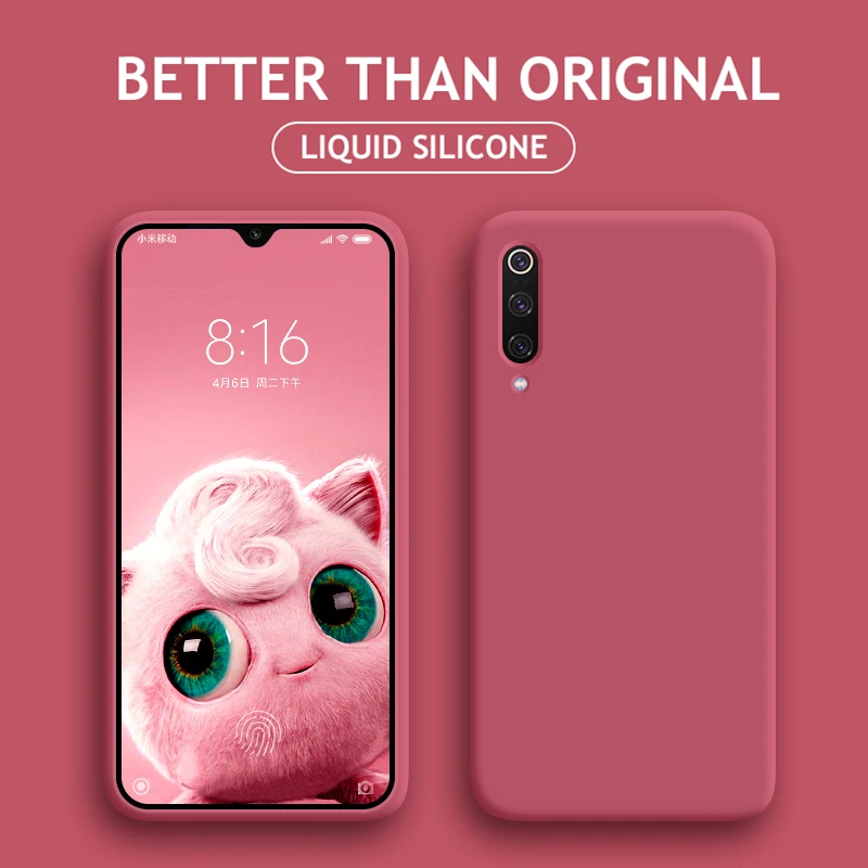 Мягкий жидкий силиконовый чехол для телефона Xiaomi Mi 8 A3 10 Ultra 9 SE CC9 Note Lite 9T Pro Mix 2 2S 3 CC9E