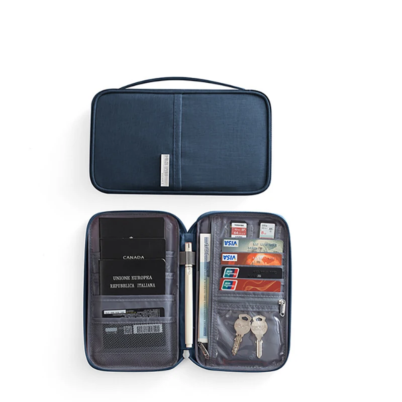 

New Passport Storage Travel Multi-function Bag Portable Document Package Organizer Dustproof Card Credit Package Travel Zip Bags