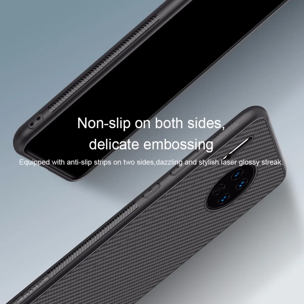 Для huawei mate 30 чехол NILLKIN Высокое качество Синтетический Чехол из углеродного волокна ПП Пластик жесткий задняя крышка чехол для huawei mate 30