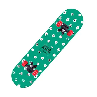 Коричневый Клен деревянный детский четырехколесный Скейтборд Доска двойной рокер скейтборд доска для детей подростков скутер Спорт на открытом воздухе фитнес - Цвет: Коричневый