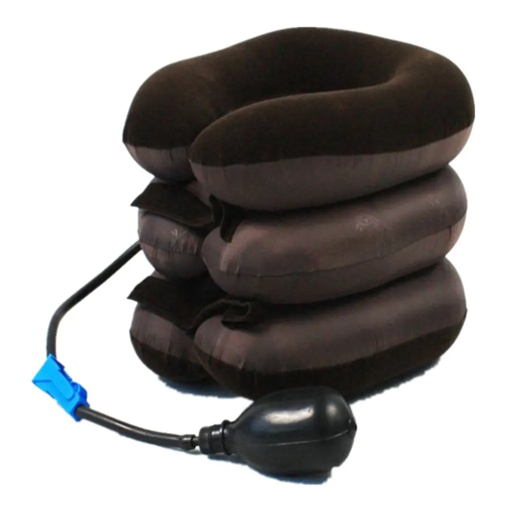 Cervical spine massage flannel Three-layer cervical brace vertebra retractor Inflatable pillow neck support 1pcs |