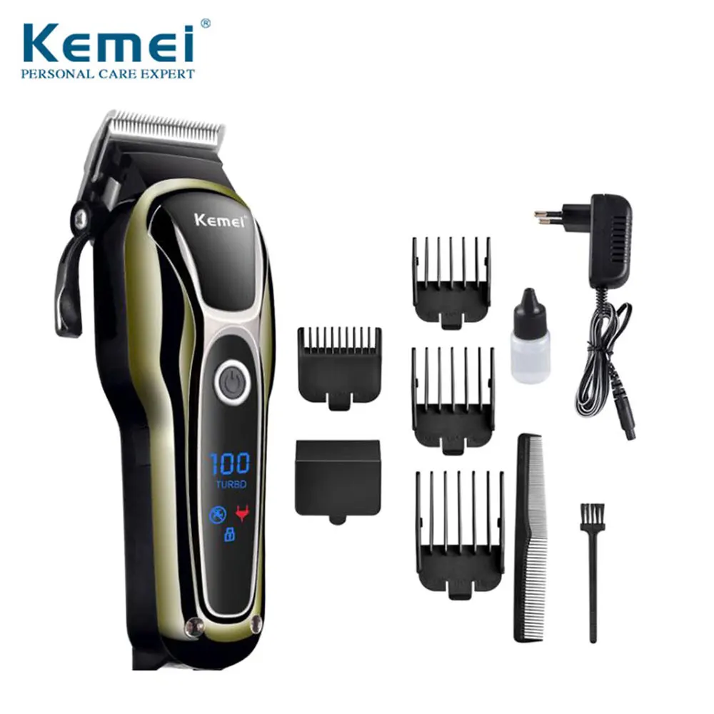 Машинка для стрижки волос KEMEI профессиональный триммер мужчин электрический