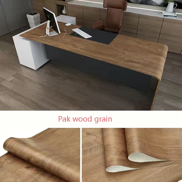 DIY Wood Grain Wallpaper for Kitchen Films Reconditioned Clothes Closet Closet Door Furniture for Home Office Decor Wall Sticker Pak wood grain