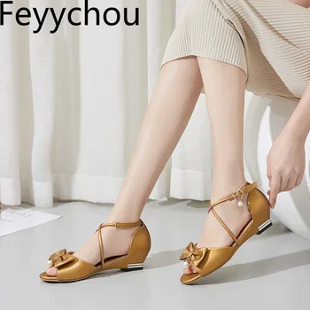 

Women Sandals Beach Shoes Low Heel Pu Peep Toe Ankle Strap Buckle 2020 Summer Sweet Fashion Casual Office Apricot Yellow Purple